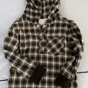 Hooded Flannel Henley